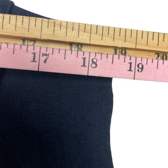 BP. Sweatshirt Womens 1X Navy Solid Cotton Long Sleeve Crop Peter Pan Collared - Picture 4 of 5